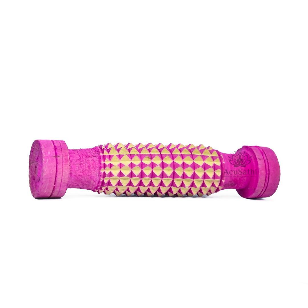 AcuSathi LuxeGrip Meridian Roller – Pink AcuSathi™ LuxeGrip Meridian Roller – Pink - Image 1