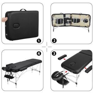 AcuSathi™ Premium Aluminium Foldable Massage Table Bed - Image 5