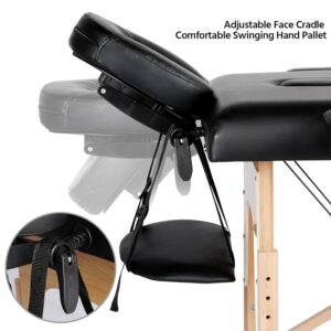 AcuSathi™ Professional Wooden Foldable Massage Table Bed - Image 3