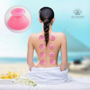 AcuSathi™ Silicone Vacuum Cupping Half Ball - Pink - Image 3